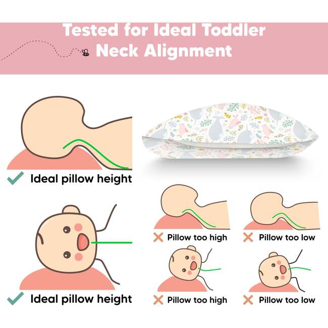 Toddler Pillow With Pillowcase, Narwhal - Pillows - 6