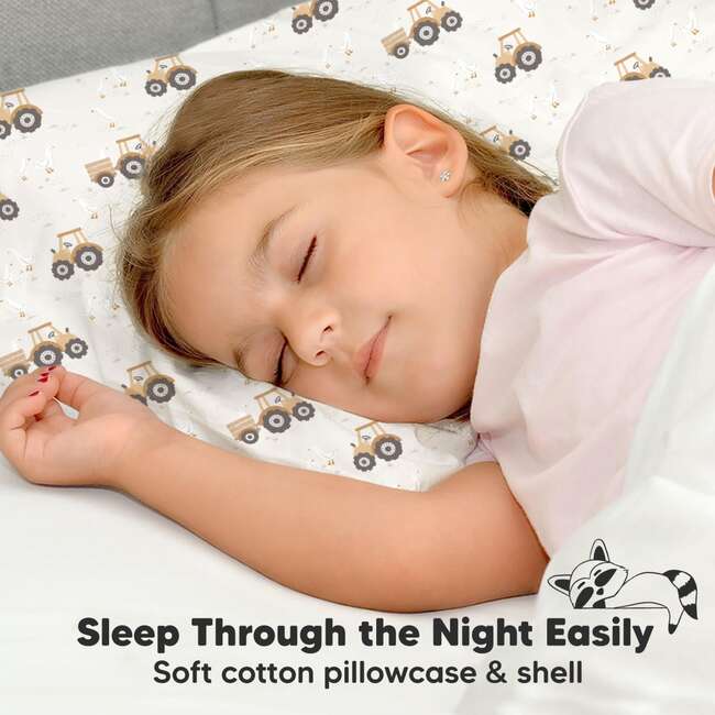 Toddler Pillow With Pillowcase, Tractor - Pillows - 7