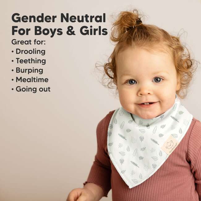 8-Pack Organic Baby Bandana Drool Bibs for Boys and Girls, Wilderness - Bibs - 6