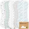 5pk Softe Muslin Burp Cloths for Baby Girls and Boys, Vessels - Burp Cloths - 1 - thumbnail