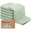 6pk Deluxe Organic Baby Washcloths for Newborn, Pistachio - Towels - 1 - thumbnail