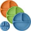 3-Pack BPA-Free Prep Silicone Suction Plate for Baby and Toddler, Kea - Food Storage - 1 - thumbnail