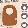 8-Pack Coast Drool Bibs, Terracotta - Bibs - 2