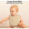 8-Pack Coast Drool Bibs, Mauve - Bibs - 3