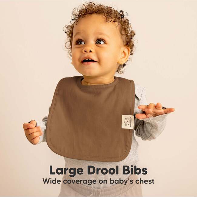8-Pack Coast Drool Bibs, Terracotta - Bibs - 3