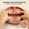 3-Pack BPA-Free Prep Silicone Suction Plate for Baby and Toddler, Roseate - Food Storage - 3