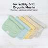 5-Pack Lumi Muslin Burp Cloths, Mirage - Burp Cloths - 4