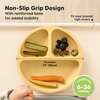 3-Pack BPA-Free Prep Silicone Suction Plate for Baby and Toddler, Valiant - Food Storage - 4