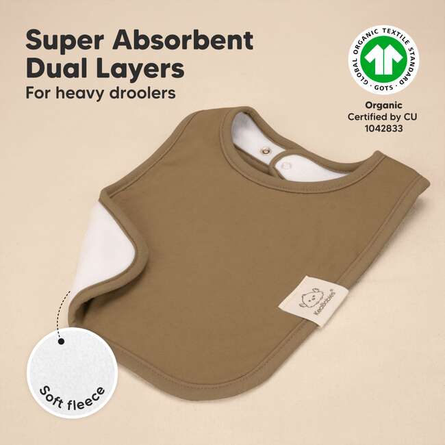 8-Pack Coast Drool Bibs, Terracotta - Bibs - 4