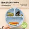 3-Pack BPA-Free Prep Silicone Suction Plate for Baby and Toddler, Mellow - Food Storage - 4