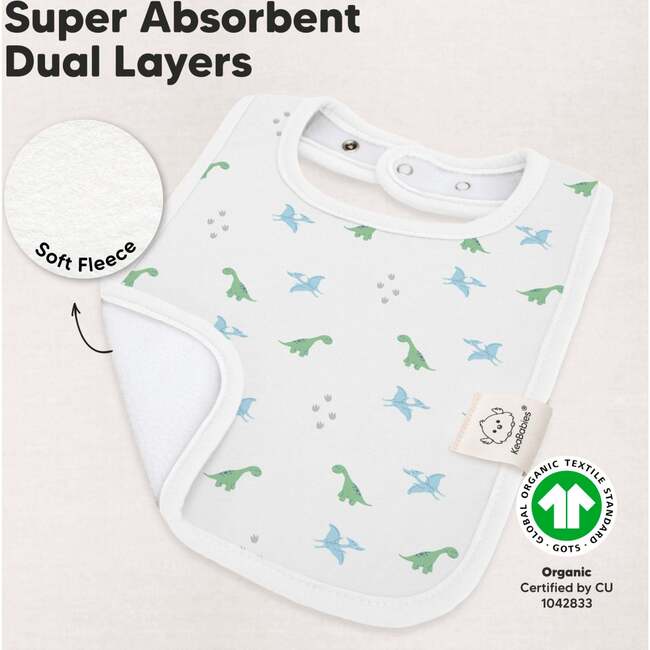 8-Pack Coast Drool Bibs, Roarsome - Bibs - 4