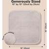 6pk Deluxe Organic Baby Washcloths for Newborn, Heather - Towels - 4