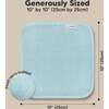6pk Deluxe Organic Baby Washcloths for Newborn, Sky - Towels - 4