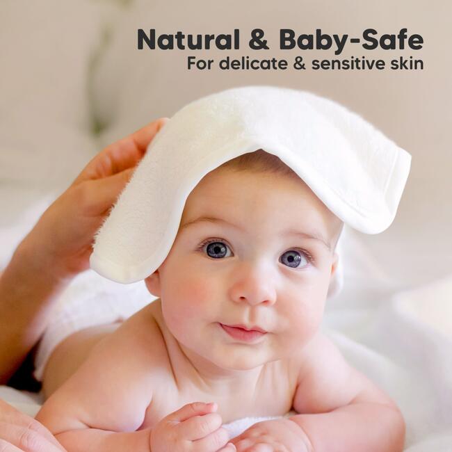 6pk Deluxe Organic Baby Washcloths for Newborn, Heather - Towels - 5
