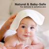 6pk Deluxe Organic Baby Washcloths for Newborn, Heather - Towels - 5