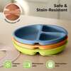 3-Pack BPA-Free Prep Silicone Suction Plate for Baby and Toddler, Kea - Food Storage - 5