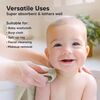 6pk Deluxe Organic Baby Washcloths for Newborn, Stone - Towels - 6