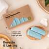 6pk Deluxe Organic Baby Washcloths for Newborn, Sky - Towels - 7