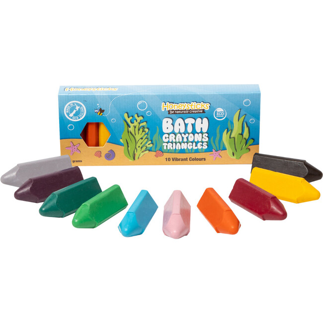 Bath Crayons Triangles 10 pack