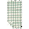 Ravello Gingham Turkish Towel, Green - Towels - 1 - thumbnail