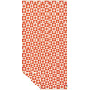 Gigi Checked Floral Terry Bath Towel, Rust & Cream - Towels - 1 - thumbnail