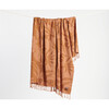 Hauke Woven Patterned Turkish Throw Blanket, Bronze - Towels - 2