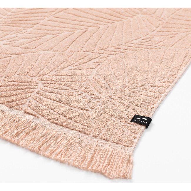 Kalo Embossed Terry Bath Towel, Clay - Towels - 3