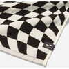 Opt Out Premium Woven Illusional Check Towel, Black - Towels - 3