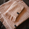 Kalo Embossed Terry Hand Towel, Clay - Towels - 4