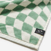 Opt Out Premium Woven Illusional Check Print Towel, Sage - Towels - 4
