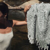 Gia Floral Turkish Towel, Sage - Towels - 4