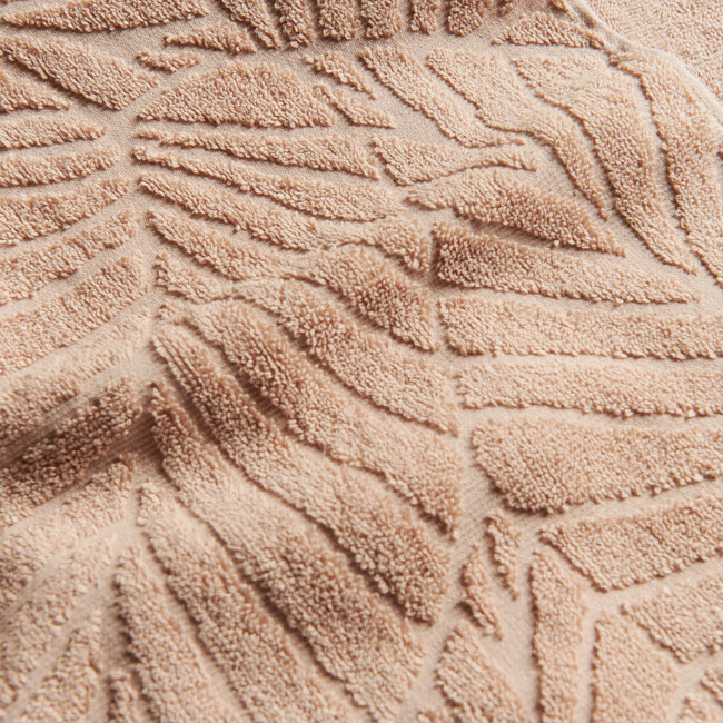 Kalo Embossed Terry Bath Towel, Clay - Towels - 5