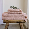 Kalo Embossed Terry Hand Towel, Clay - Towels - 5