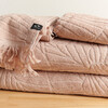 Kalo Embossed Terry Bath Towel, Clay - Towels - 6