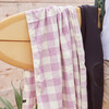 Ravello Gingham Turkish Towel, Purple - Towels - 6