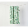 Opt Out Premium Woven Illusional Check Print Towel, Sage - Towels - 7