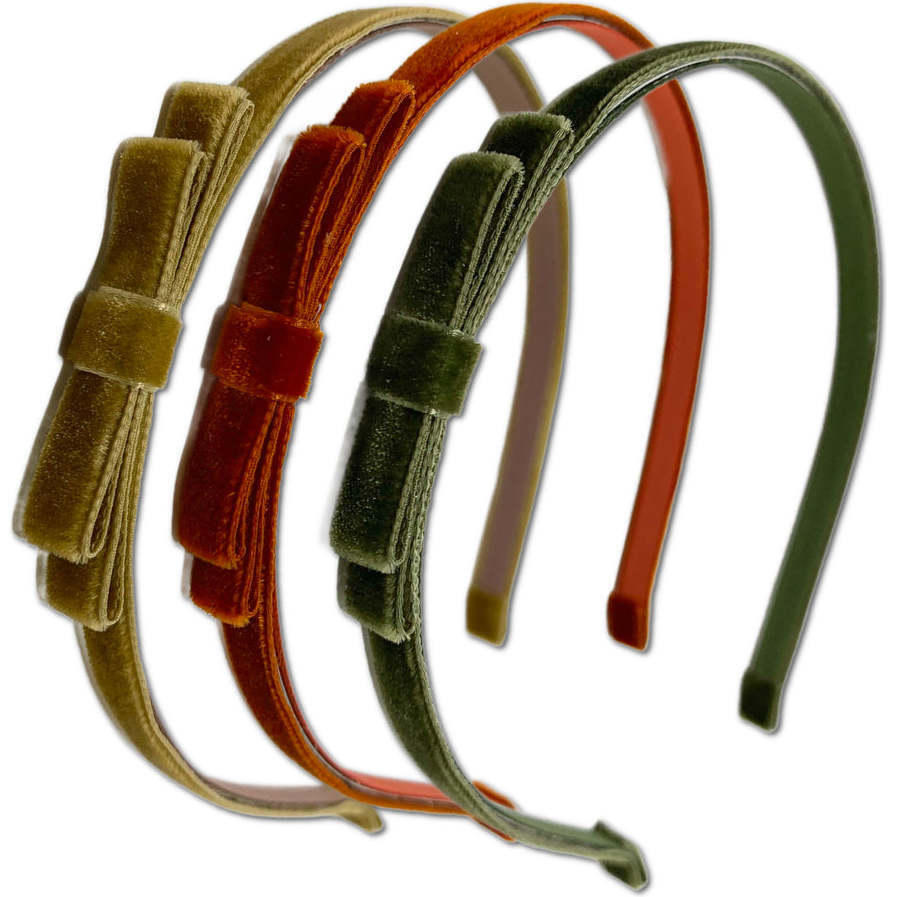 Velvet Headbands Bundle Set, Fall - Hair Accessories - 1