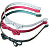 Metallic Ribbon Headbands, Red, Green & Ivory - Hair Accessories - 3
