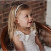 Metallic Ribbon Headbands, Ivory, Blue & Black - Hair Accessories - 4