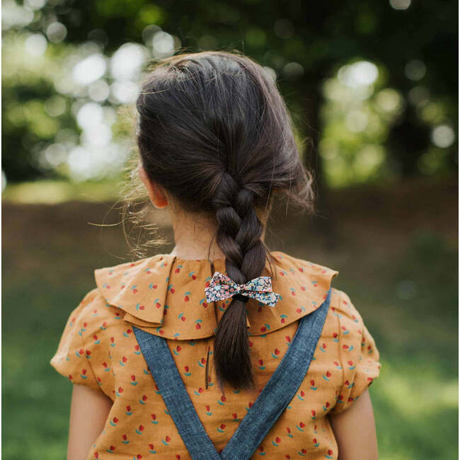 Skinny Ribbon Pigtails, Holiday Plaid - Hair Accessories - 3