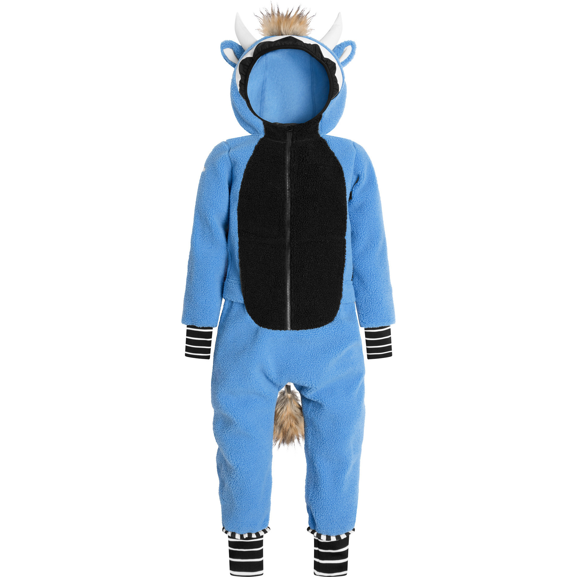 Wild Thing Fleece Jumpsuit, Blue - Rompers - 1