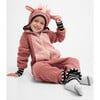 Unido Unicorn Fleece Jumpsuit, Pink - Rompers - 2