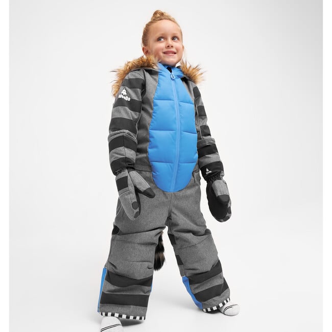 Racoondo Snowsuit, Grey Blue - Snowsuits - 5