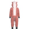 Unido Unicorn Fleece Jumpsuit, Pink - Rompers - 8