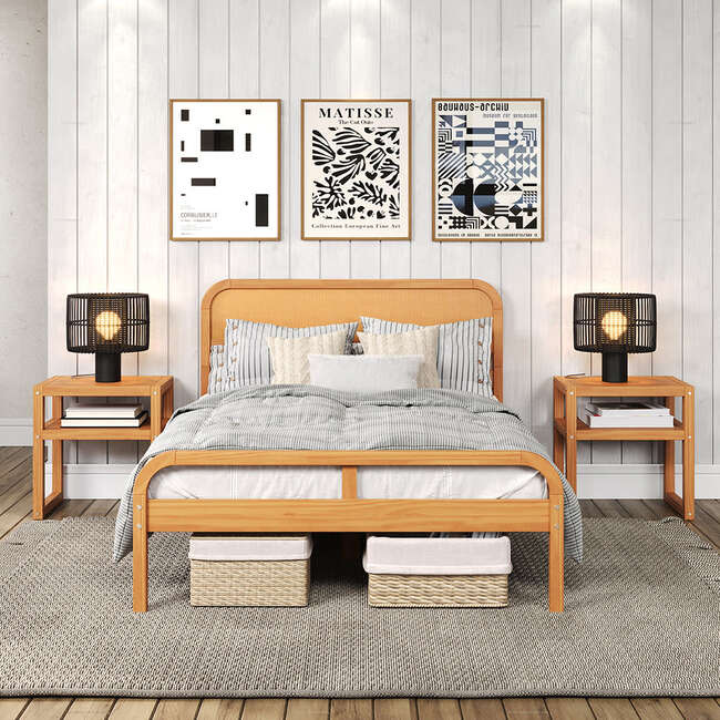 Curva Rattan Full Bed