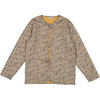 Women's Floral Print Alina Quilted Reversible Jacket, Honey Grey - Jackets - 1 - thumbnail