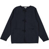 Women's Alina Quilted Reversible Jacket, Navy - Jackets - 1 - thumbnail