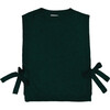 Women's Jano Knit 2-Tie Closure Vest, Epica Green - Vests - 1 - thumbnail