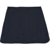 Women's Aline Quilted Zipped Skirt, Navy - Skirts - 2