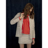 Women's Floral Print Alina Quilted Reversible Jacket, Winter Berry - Jackets - 2
